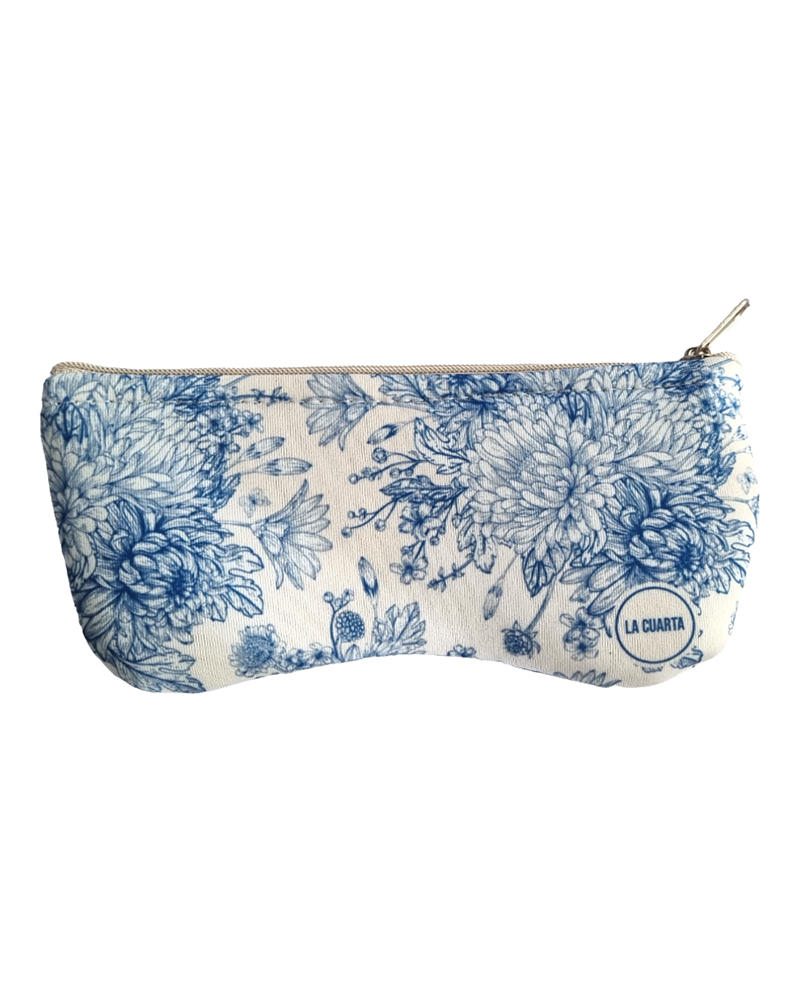 Porta Lentes - Blue Flowers