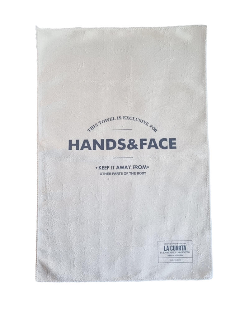 Toalla de Mano - Hands&Face Blue/Natural