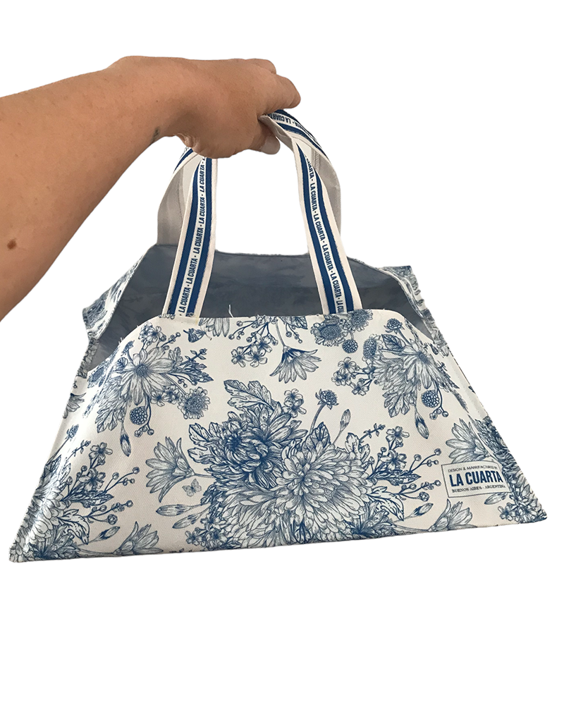 Bolsa Porta Maples/Tartas BLUE FLOWERS