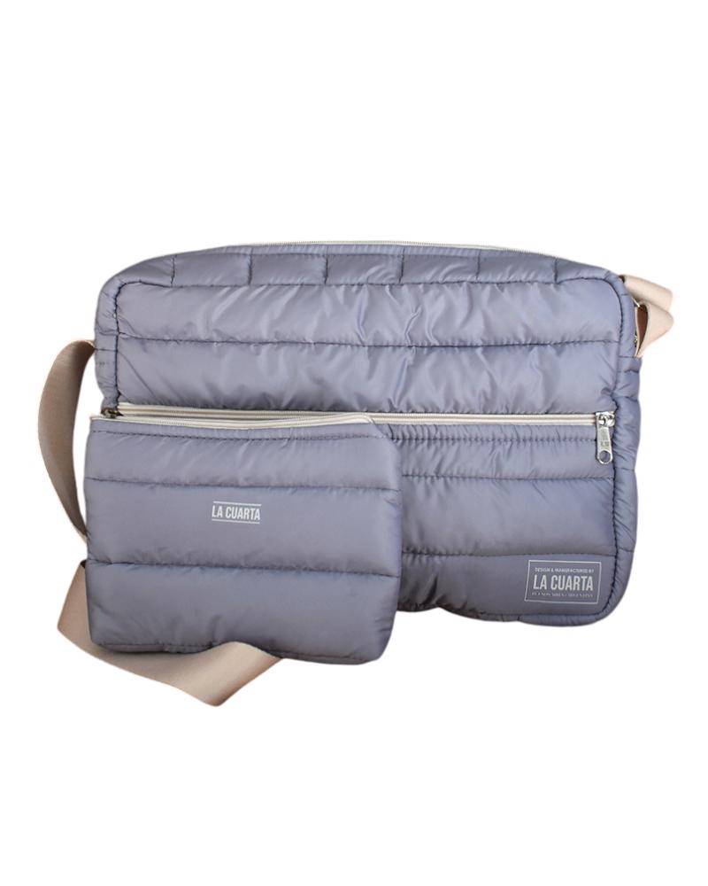 Set Bolso + Neceser Puffer Tati - Gris