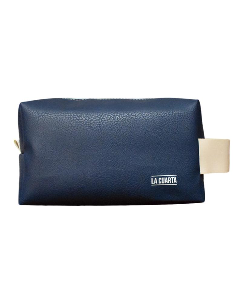 Neceser Cubic Leather Eco - Azúl