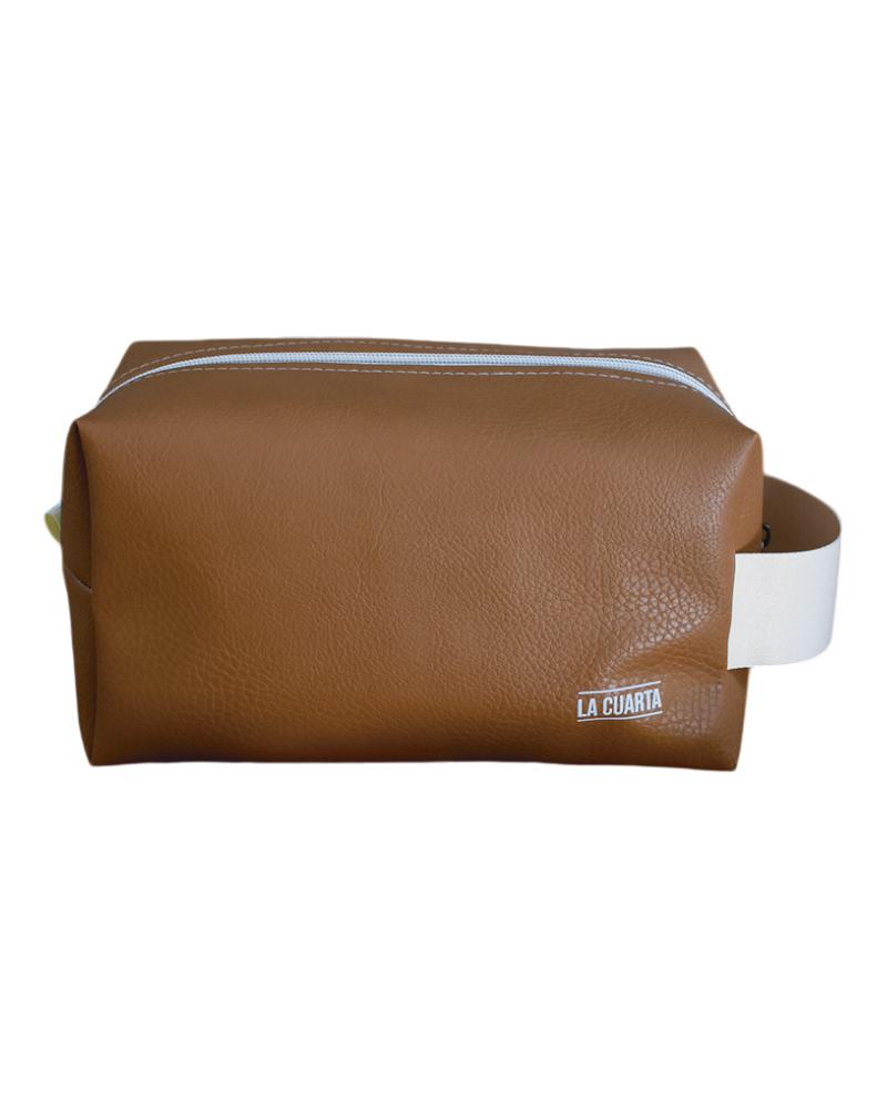 Neceser Cubic Leather Eco - Camel