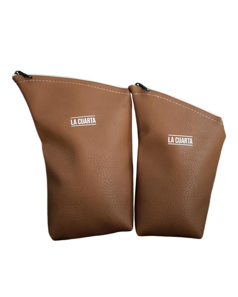 Yerbera & Azucarera Leather Eco - Camel