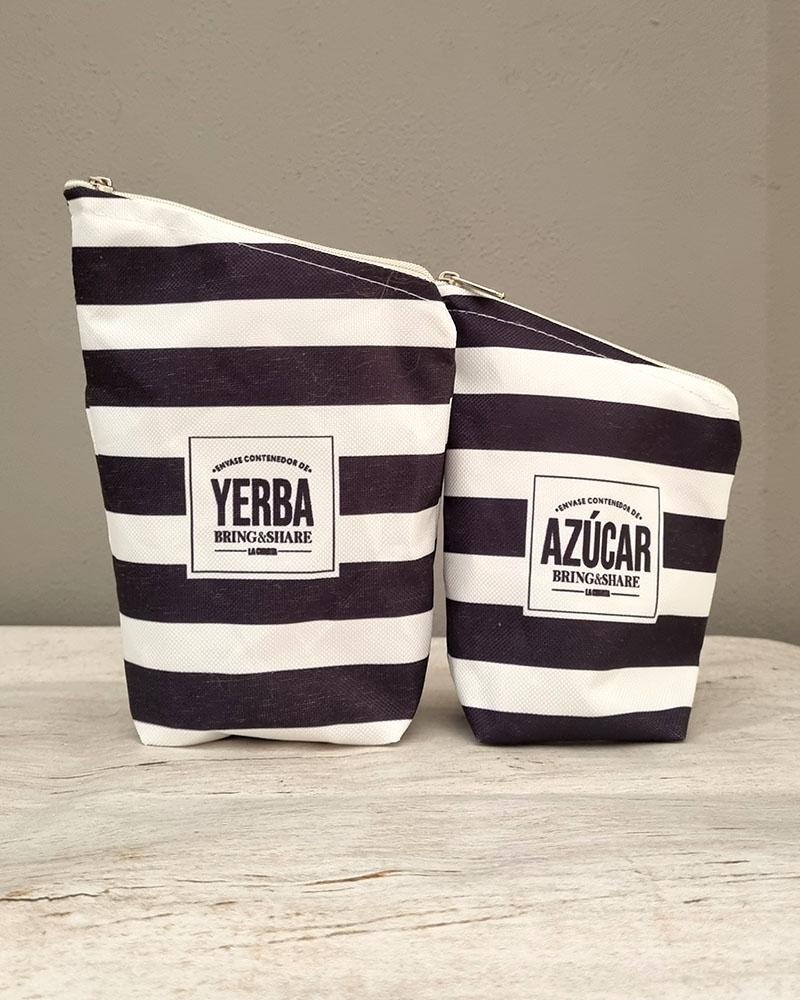 Yerbera+Azucarera Cordura NEW - Rayas Negras