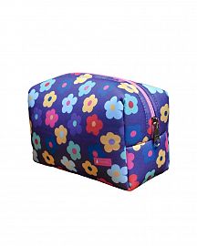 Neceser/Cartuchera Cubo - FLORES VIOLETA