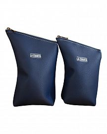 Yerbera & Azucarera Leather Eco - Azúl