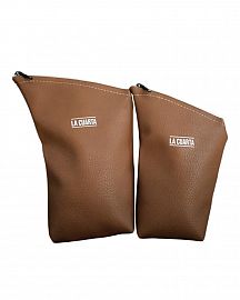 Yerbera & Azucarera Leather Eco - Camel