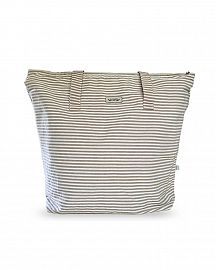 TOTE RAYADO CAMEL/NATURAL - INT. IMPERMEABLE